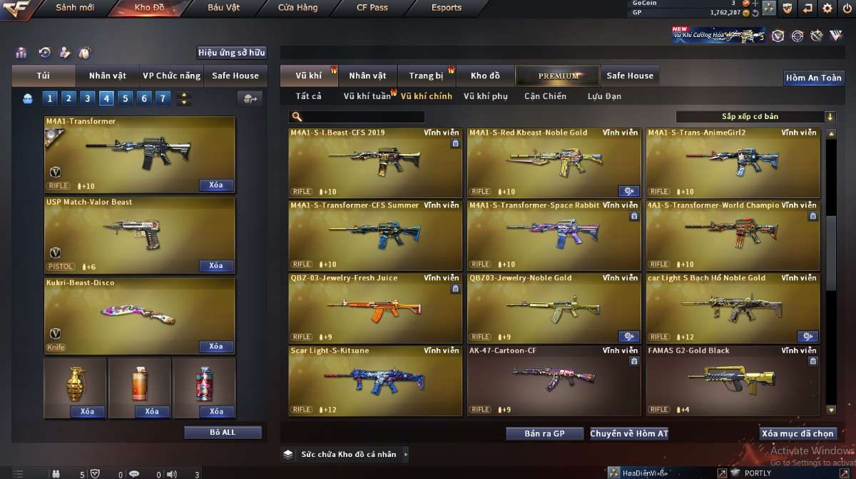 shop acc cf uy tin gia re